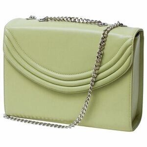 NWT Lauren Cecchi “Honeydew Mezzo” Chain Strap Leather Flap Shoulder Bag